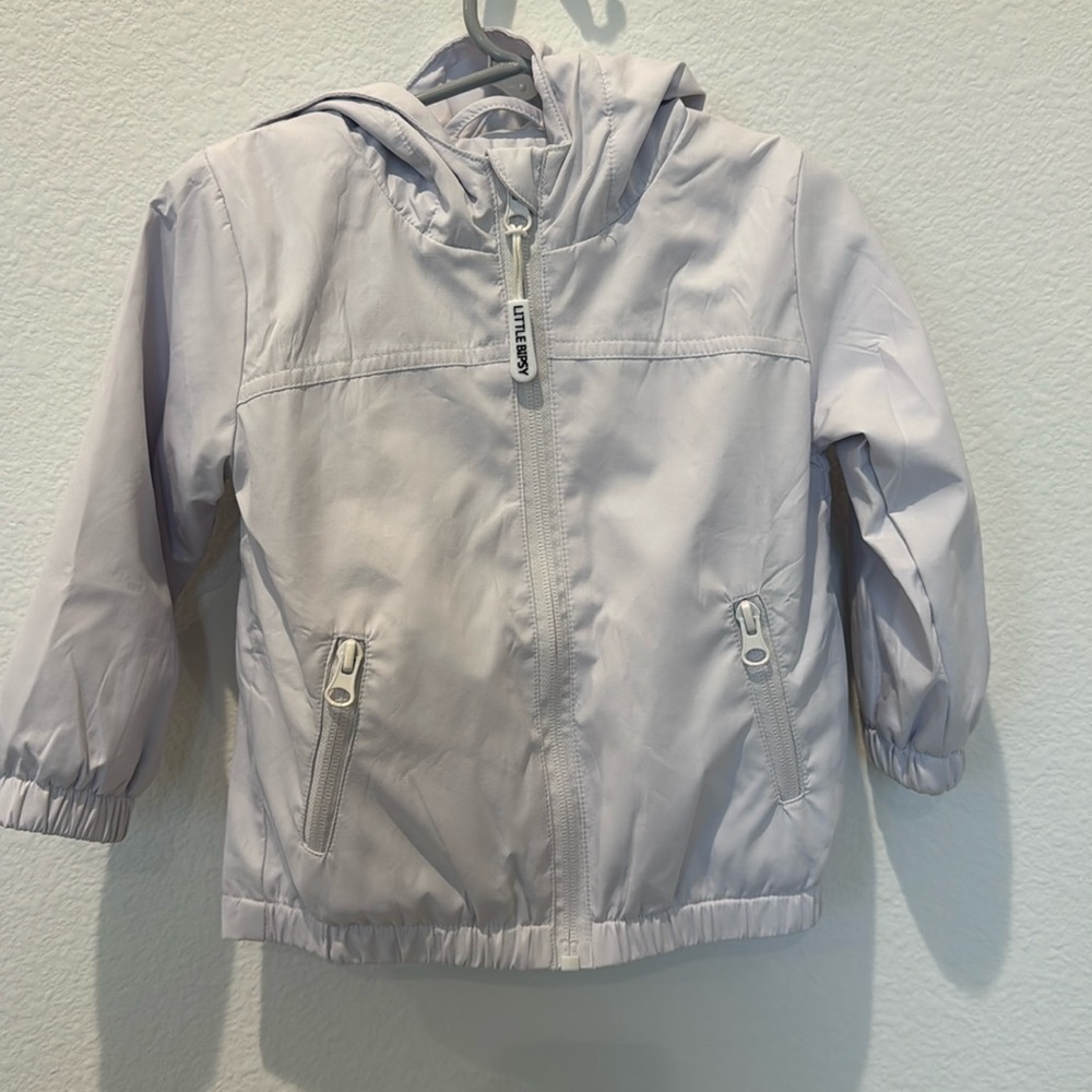 Little Bipsy full zip jacket in white